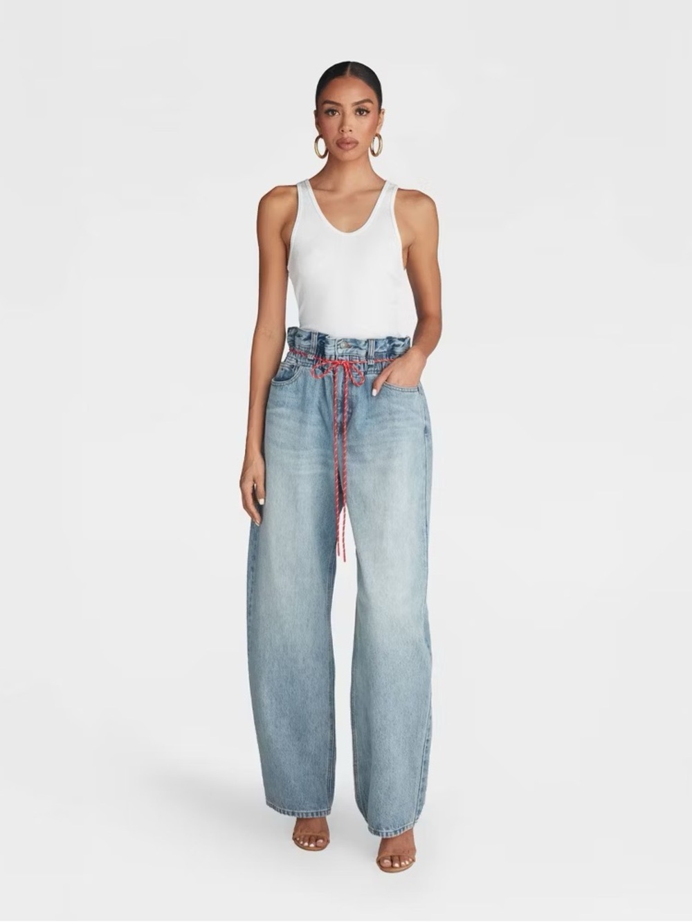 KBB By Kahlana | Barrel Leg Paper Bag Jean | 12
